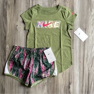 Nike girls tee & shorts outfit size 6(NWT) ~PRICE IS FIRM, NO OFFERS~